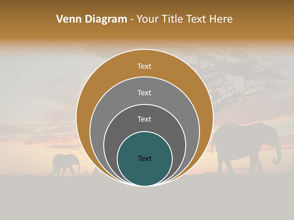 National African Herd PowerPoint Template