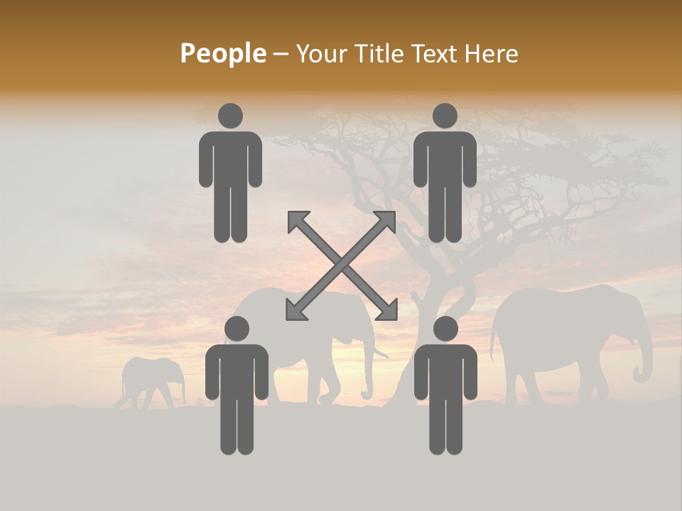 National African Herd PowerPoint Template