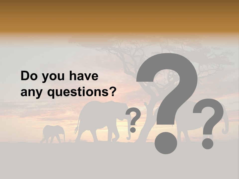 National African Herd PowerPoint Template