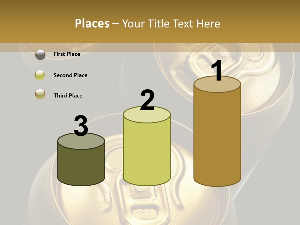 Stainless Battered Lager PowerPoint Template
