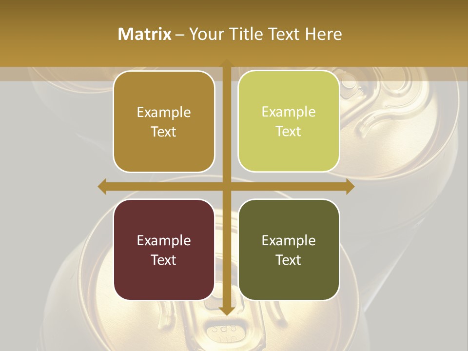 Stainless Battered Lager PowerPoint Template