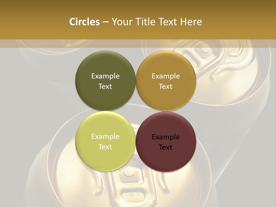 Stainless Battered Lager PowerPoint Template