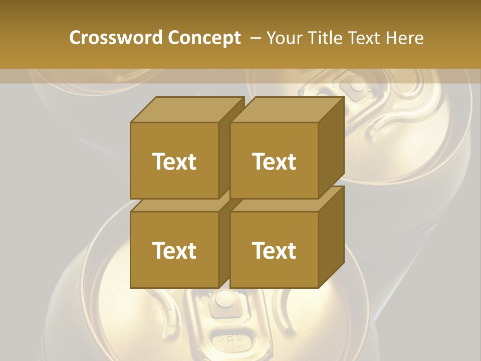 Stainless Battered Lager PowerPoint Template
