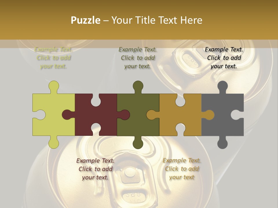 Stainless Battered Lager PowerPoint Template