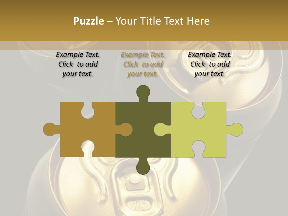 Stainless Battered Lager PowerPoint Template