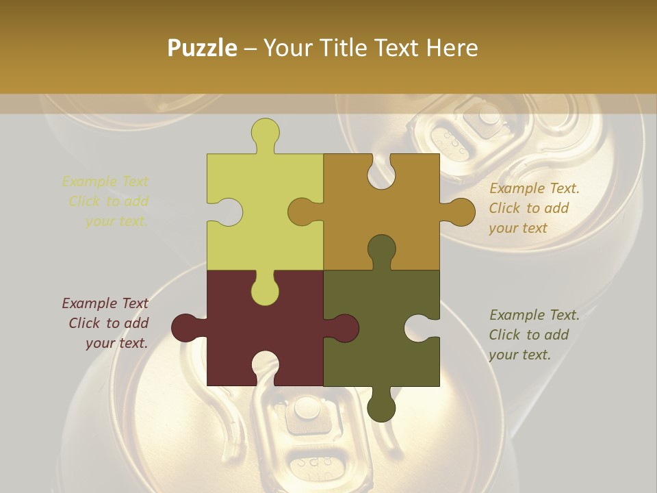 Stainless Battered Lager PowerPoint Template