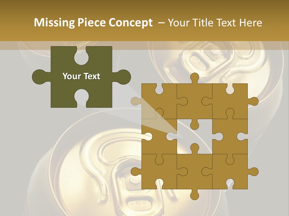 Stainless Battered Lager PowerPoint Template