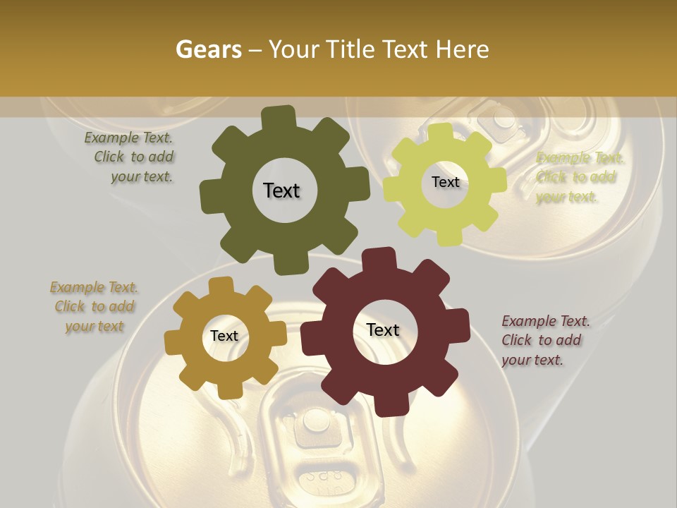 Stainless Battered Lager PowerPoint Template