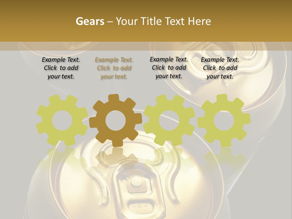 Stainless Battered Lager PowerPoint Template