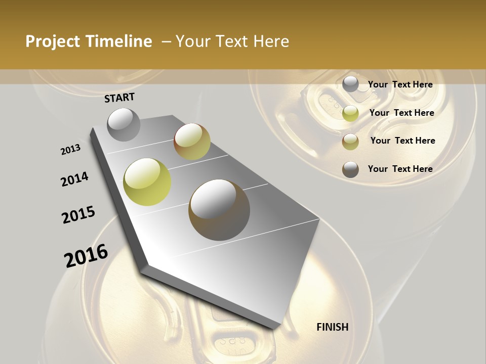 Stainless Battered Lager PowerPoint Template