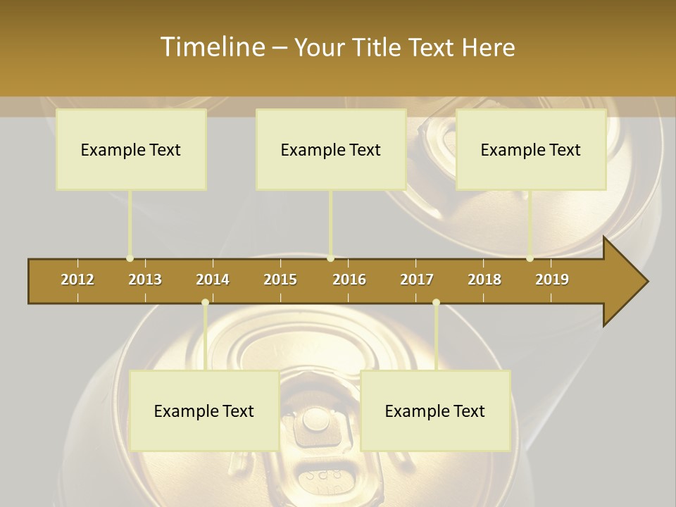 Stainless Battered Lager PowerPoint Template