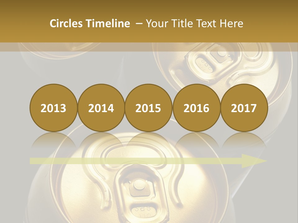 Stainless Battered Lager PowerPoint Template