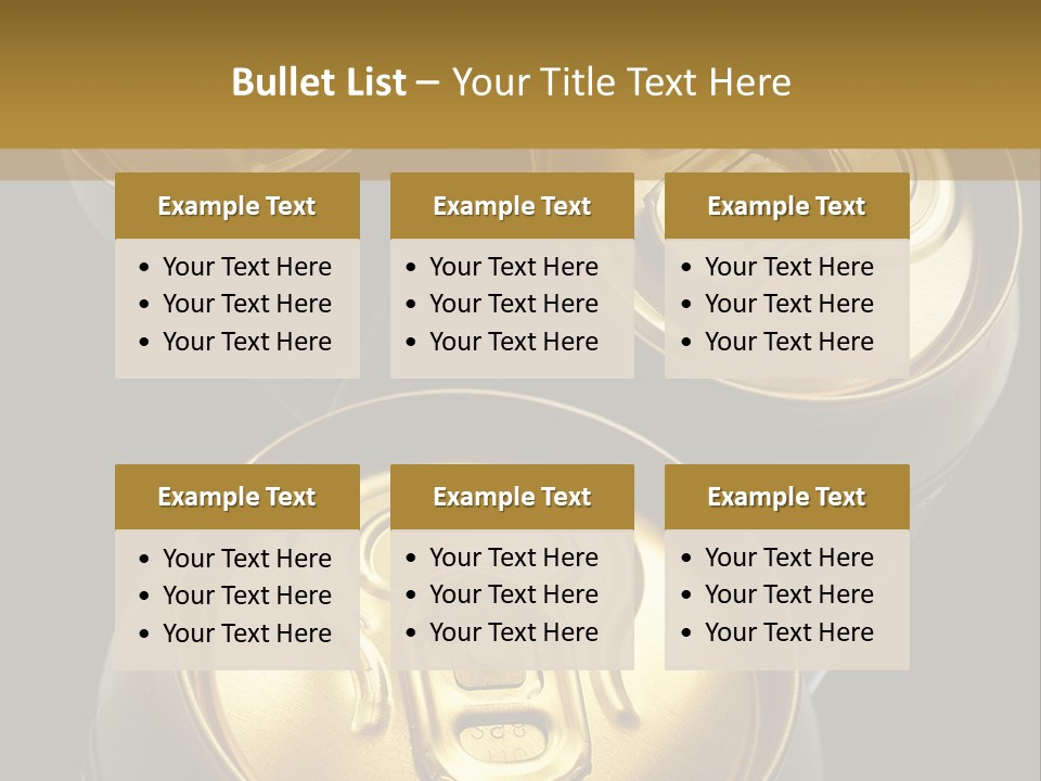 Stainless Battered Lager PowerPoint Template