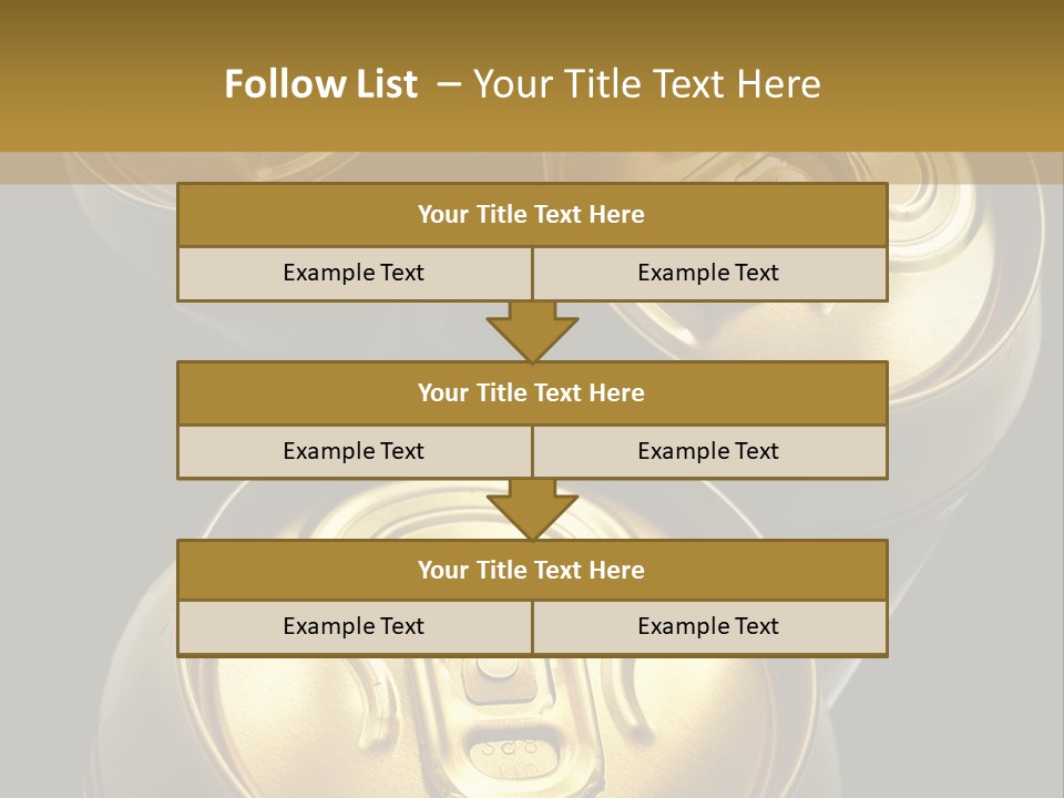 Stainless Battered Lager PowerPoint Template
