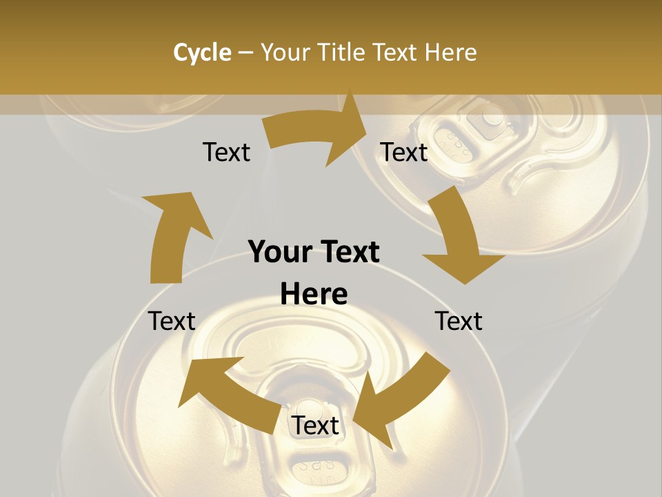 Stainless Battered Lager PowerPoint Template
