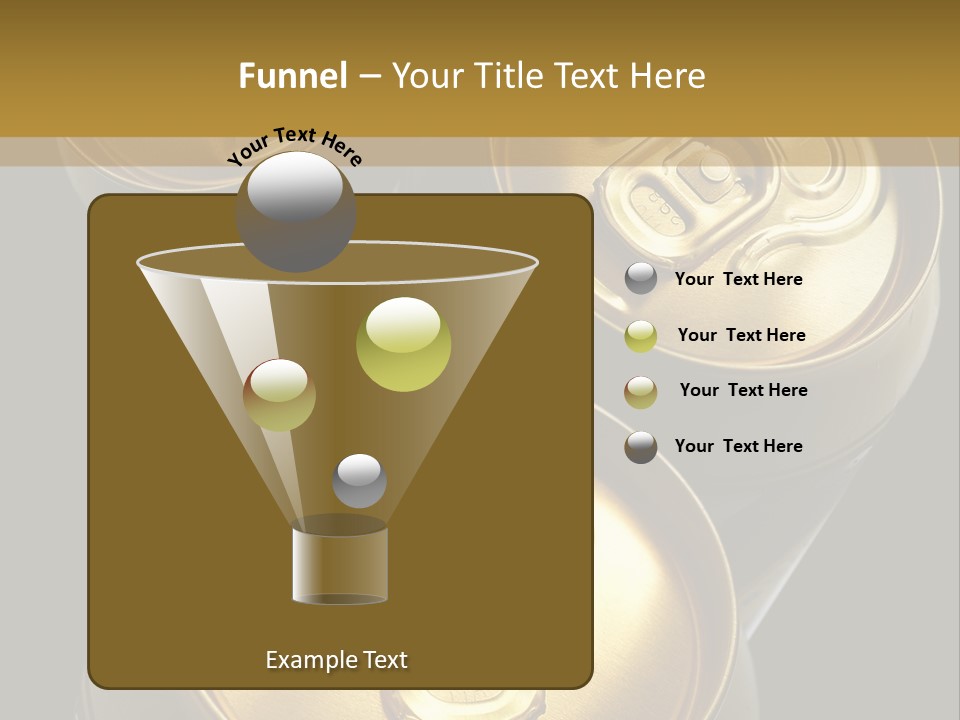 Stainless Battered Lager PowerPoint Template
