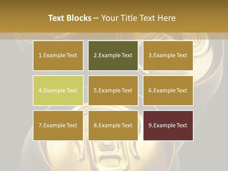 Stainless Battered Lager PowerPoint Template