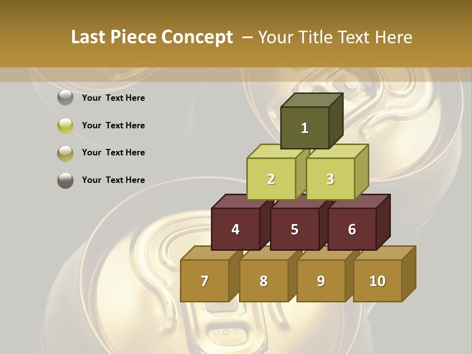 Stainless Battered Lager PowerPoint Template
