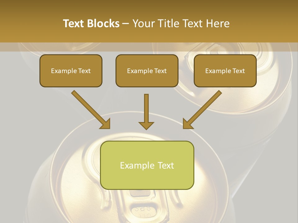 Stainless Battered Lager PowerPoint Template