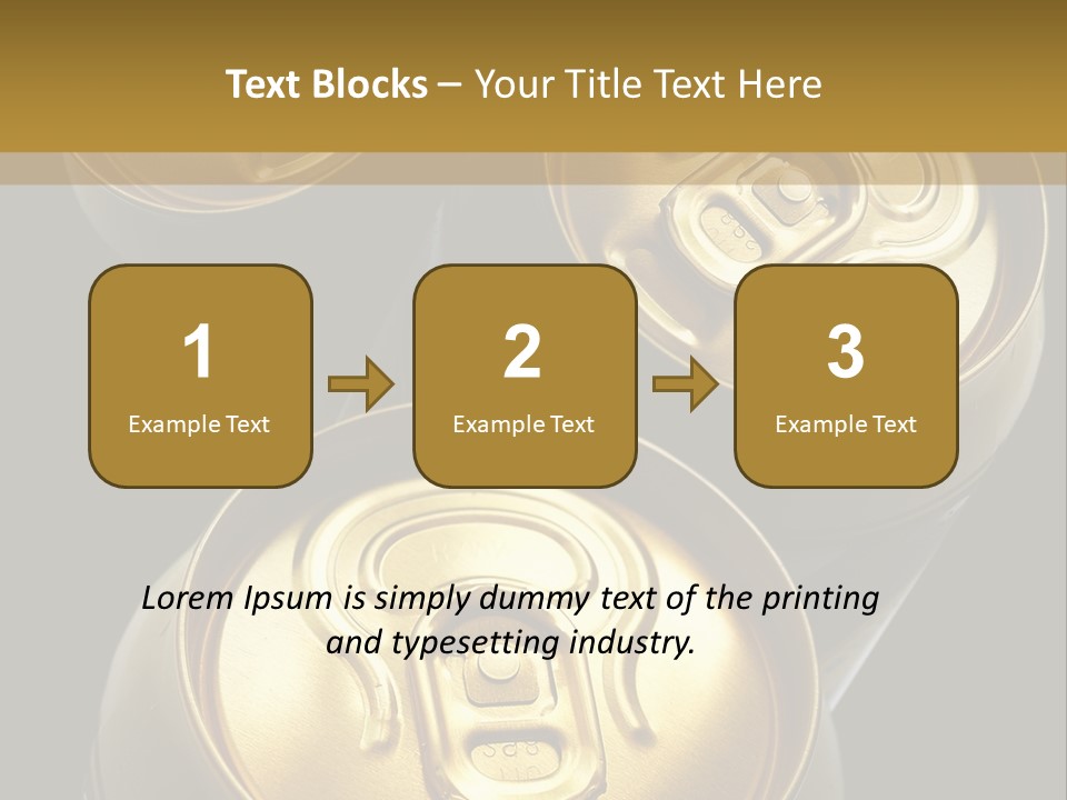Stainless Battered Lager PowerPoint Template