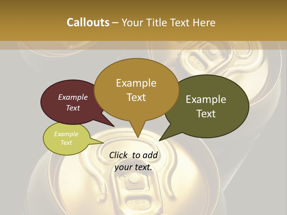 Stainless Battered Lager PowerPoint Template