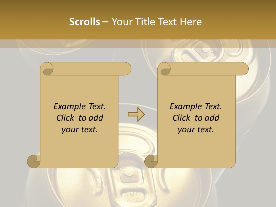 Stainless Battered Lager PowerPoint Template
