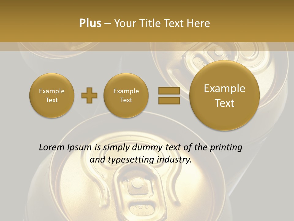 Stainless Battered Lager PowerPoint Template