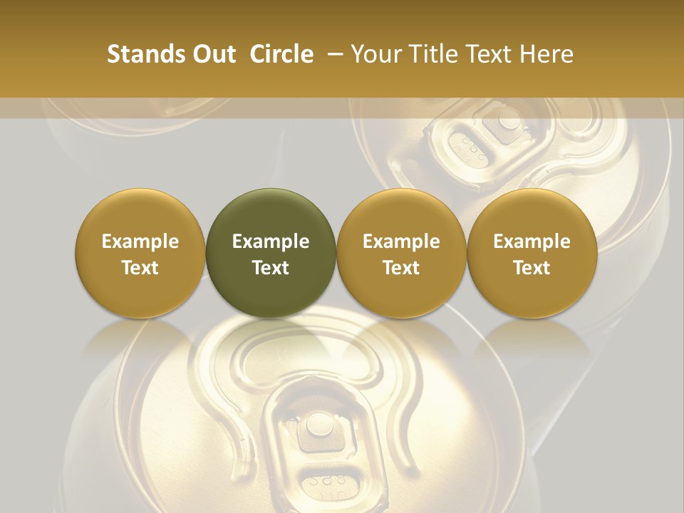 Stainless Battered Lager PowerPoint Template