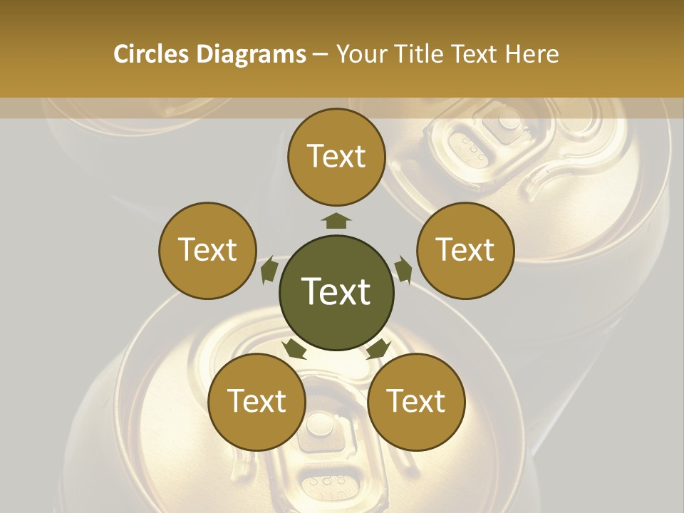 Stainless Battered Lager PowerPoint Template