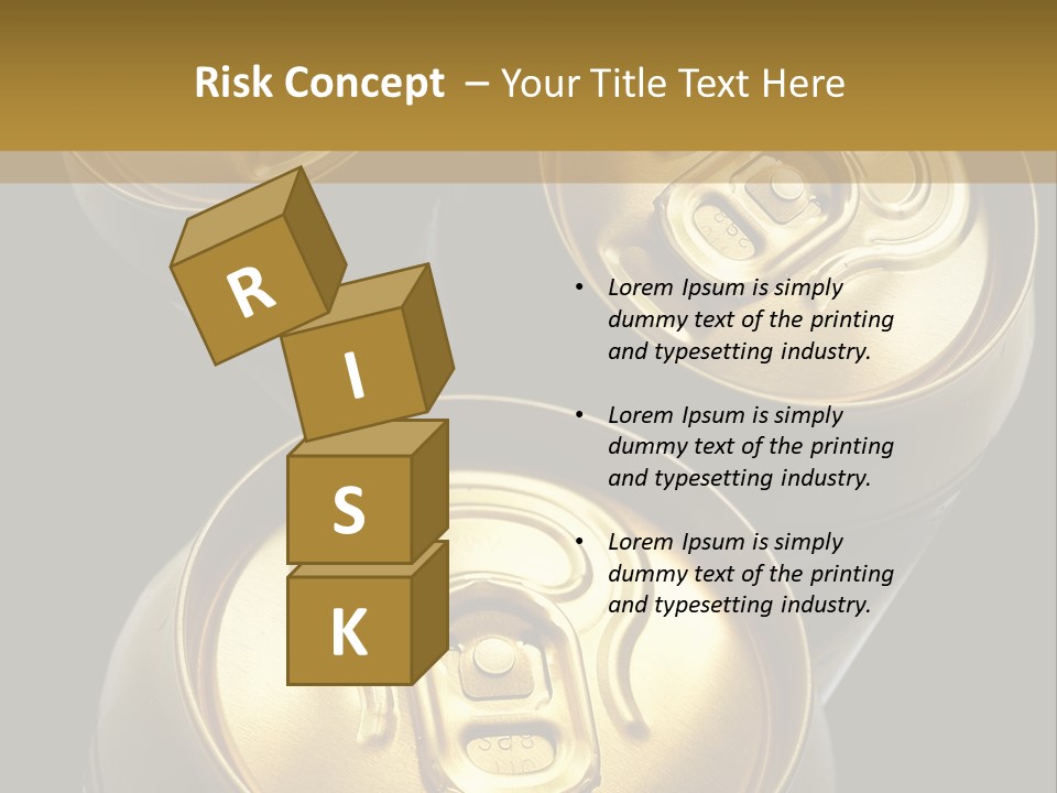 Stainless Battered Lager PowerPoint Template