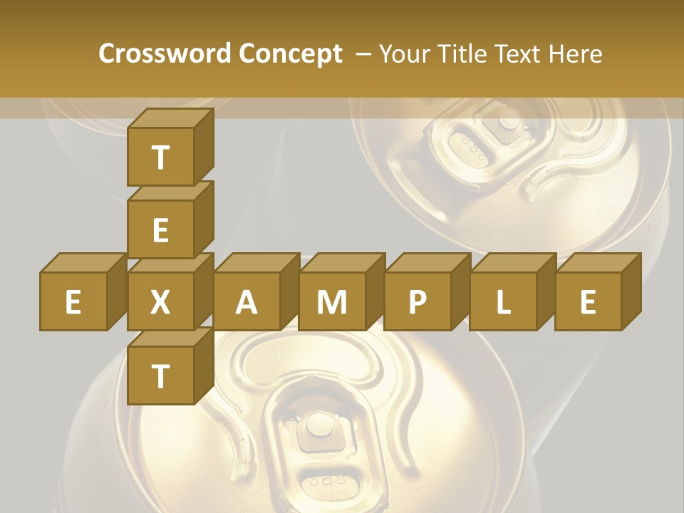 Stainless Battered Lager PowerPoint Template