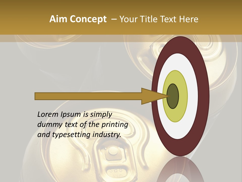 Stainless Battered Lager PowerPoint Template