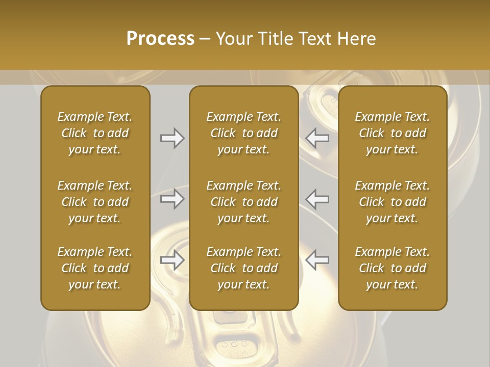 Stainless Battered Lager PowerPoint Template