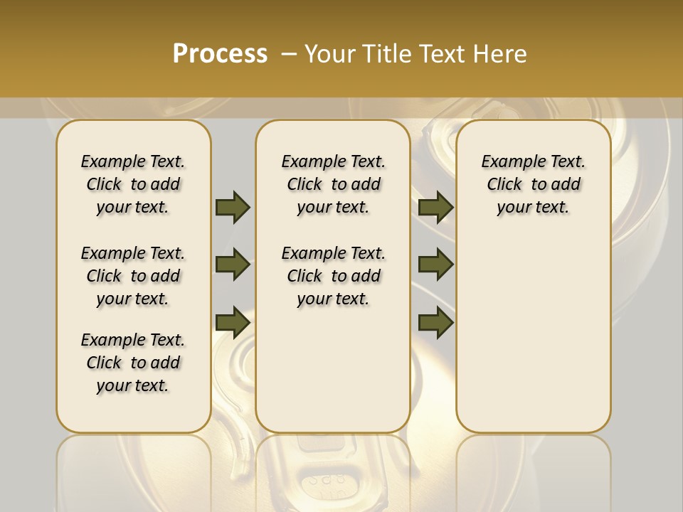 Stainless Battered Lager PowerPoint Template