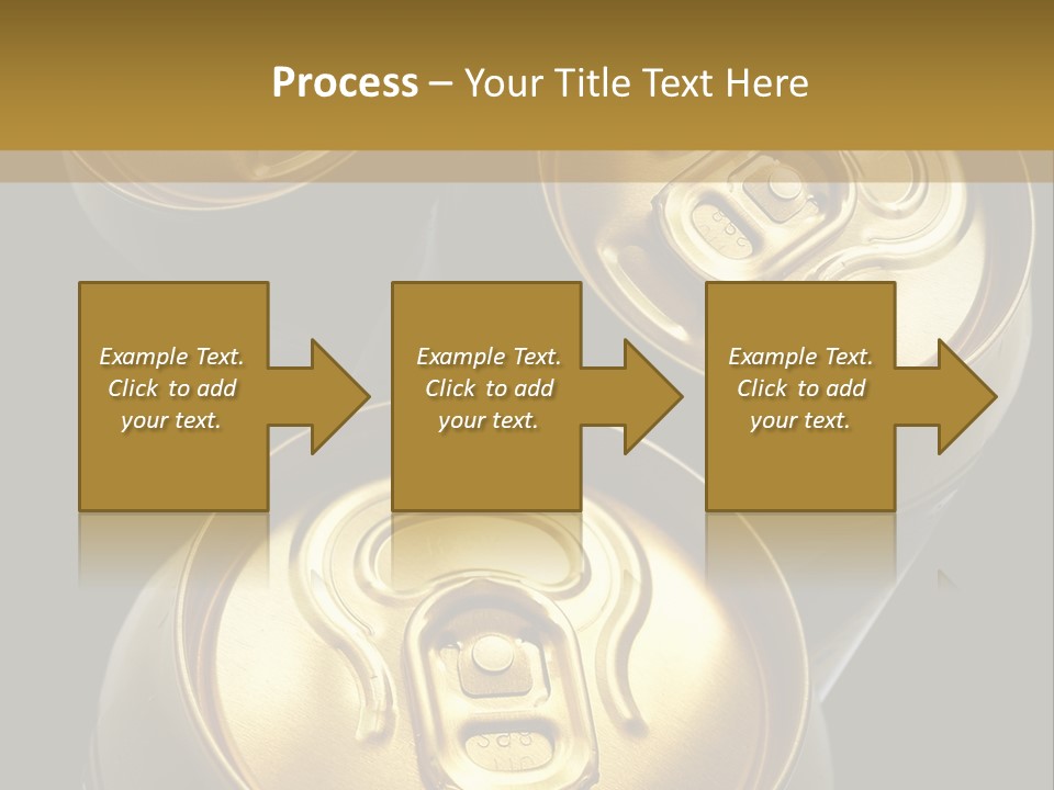 Stainless Battered Lager PowerPoint Template
