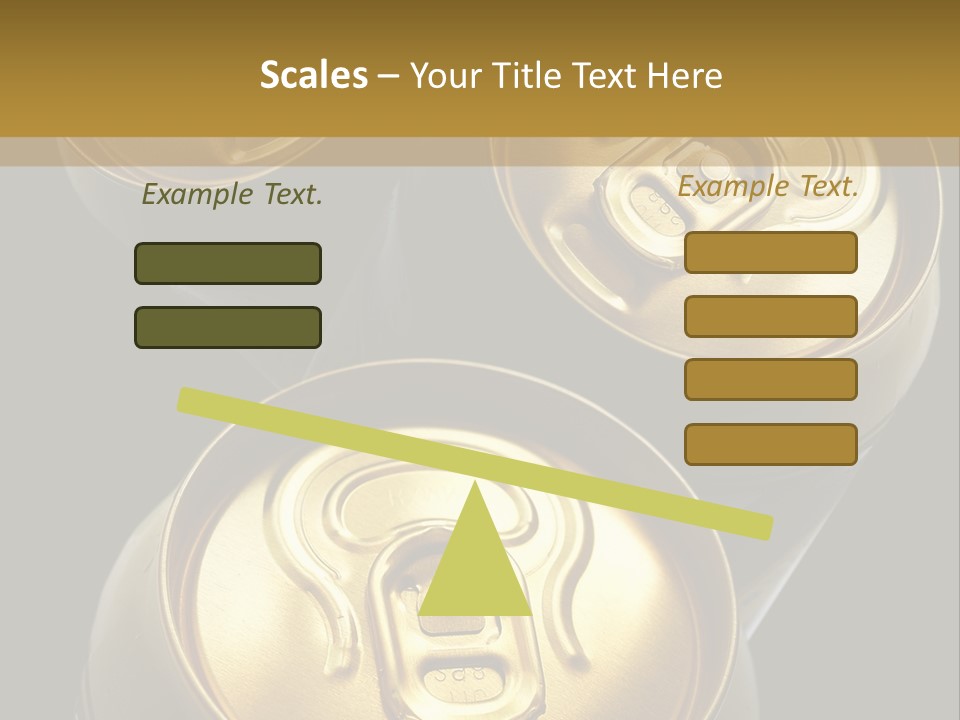 Stainless Battered Lager PowerPoint Template