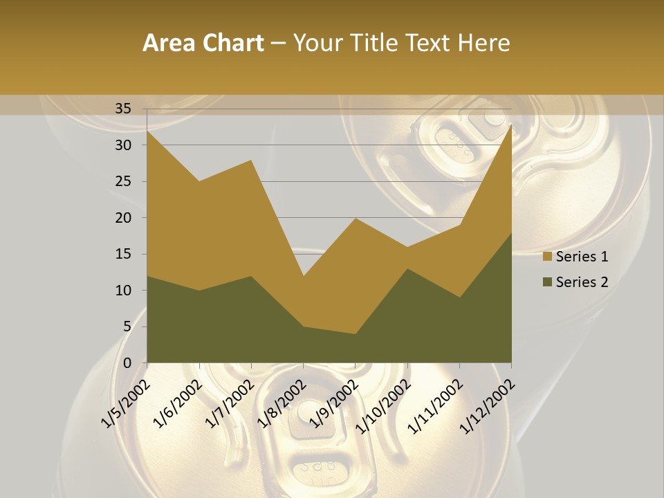 Stainless Battered Lager PowerPoint Template