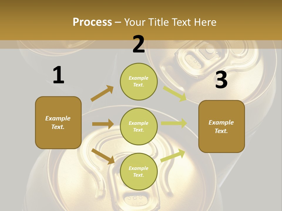 Stainless Battered Lager PowerPoint Template
