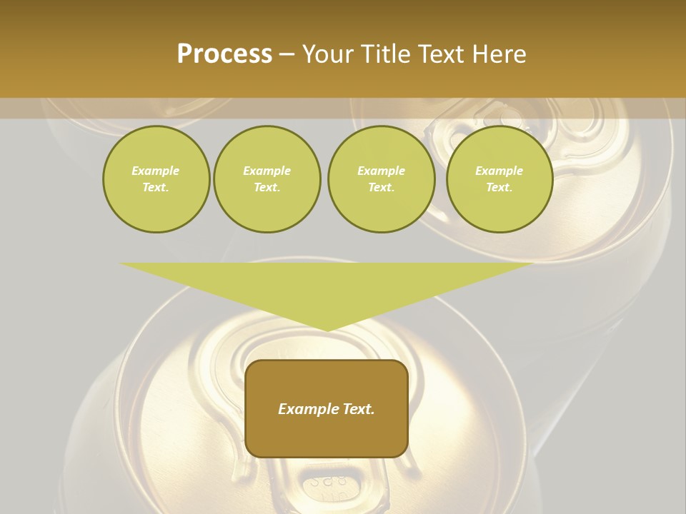 Stainless Battered Lager PowerPoint Template