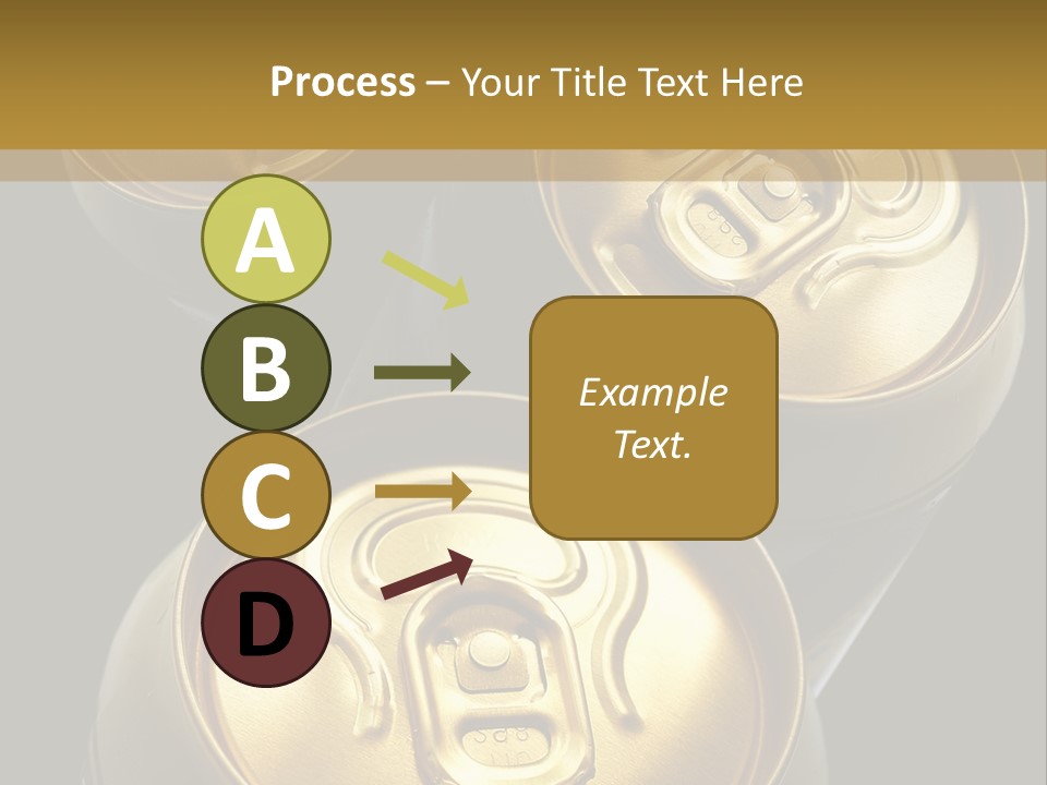 Stainless Battered Lager PowerPoint Template