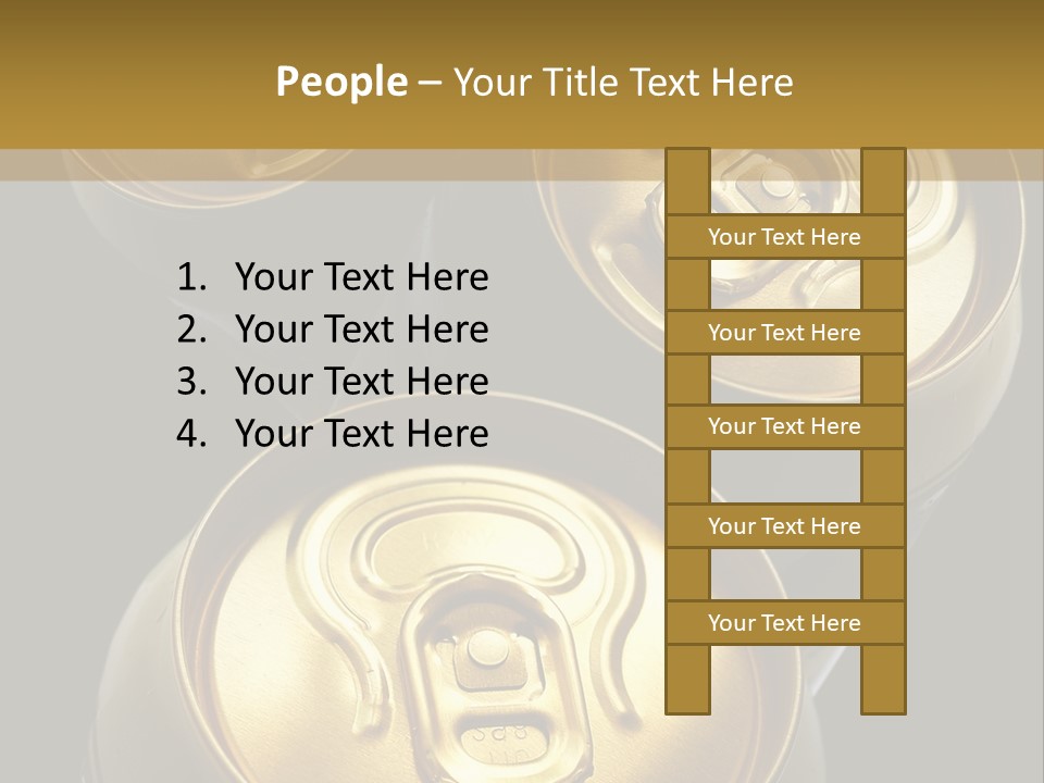 Stainless Battered Lager PowerPoint Template