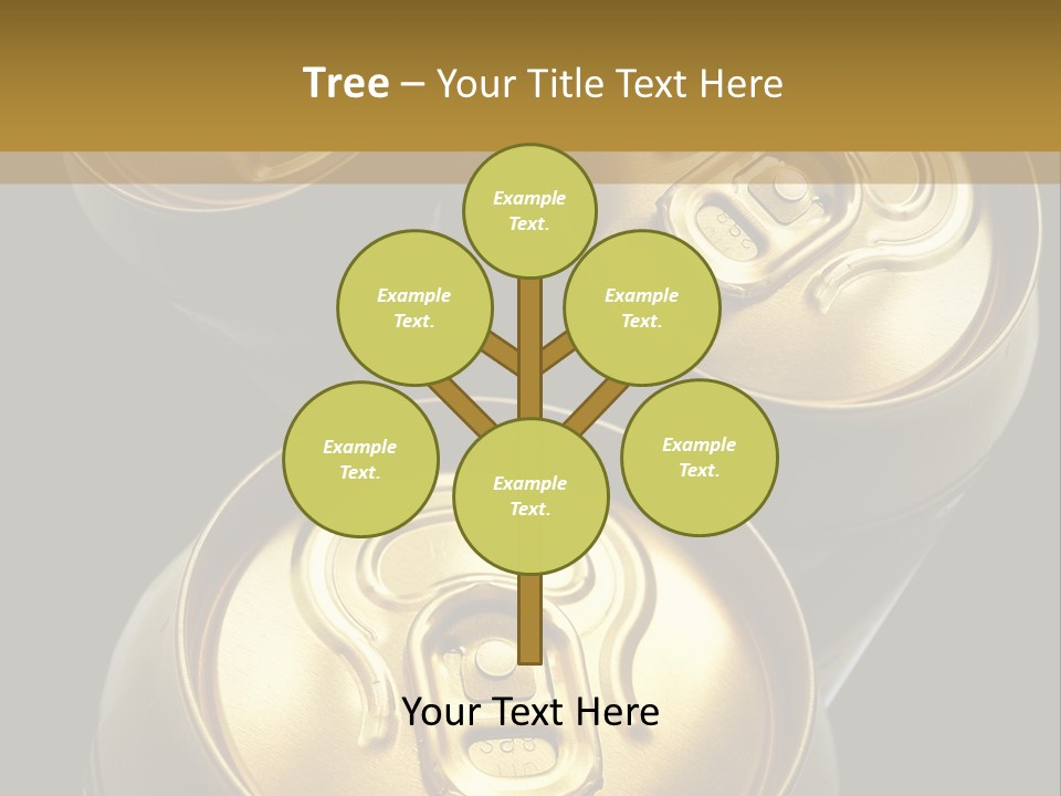 Stainless Battered Lager PowerPoint Template