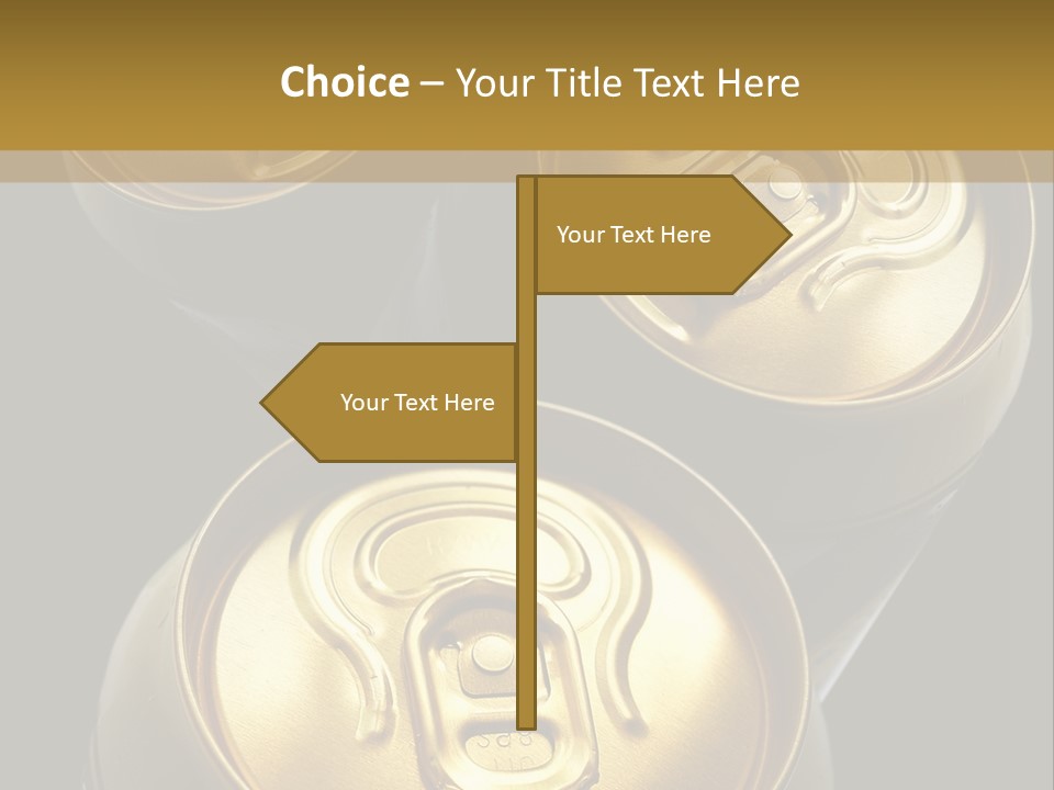 Stainless Battered Lager PowerPoint Template