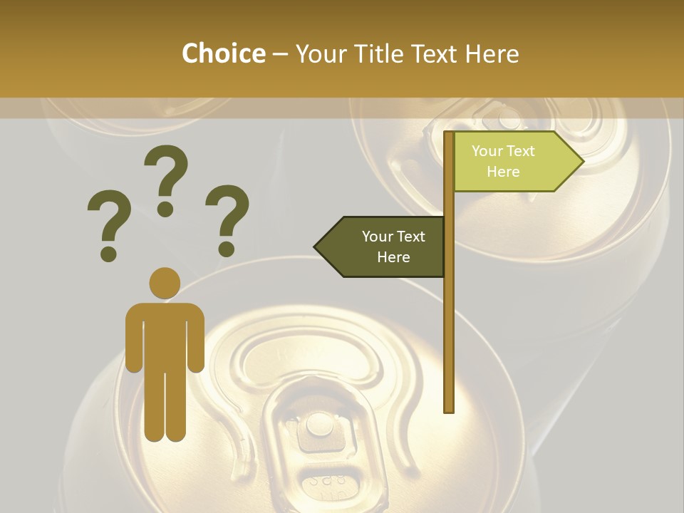 Stainless Battered Lager PowerPoint Template