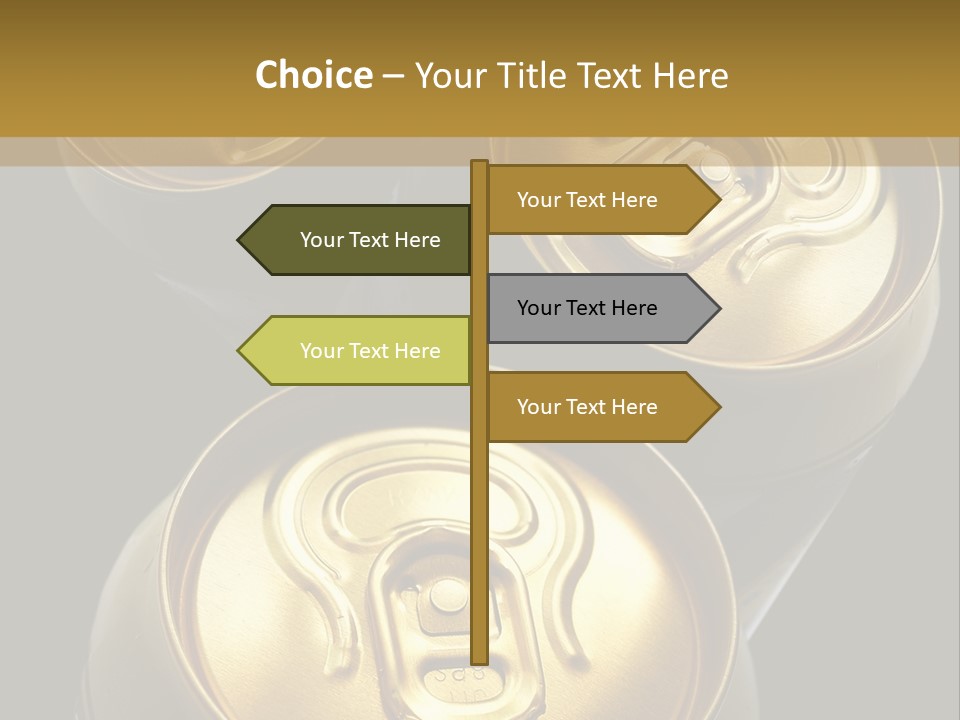 Stainless Battered Lager PowerPoint Template