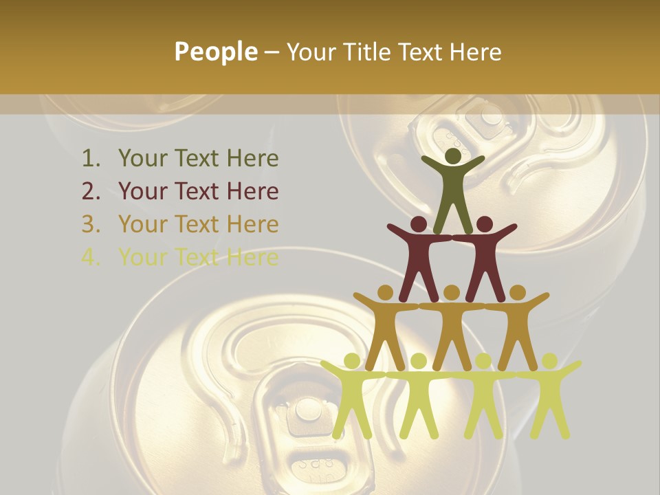 Stainless Battered Lager PowerPoint Template