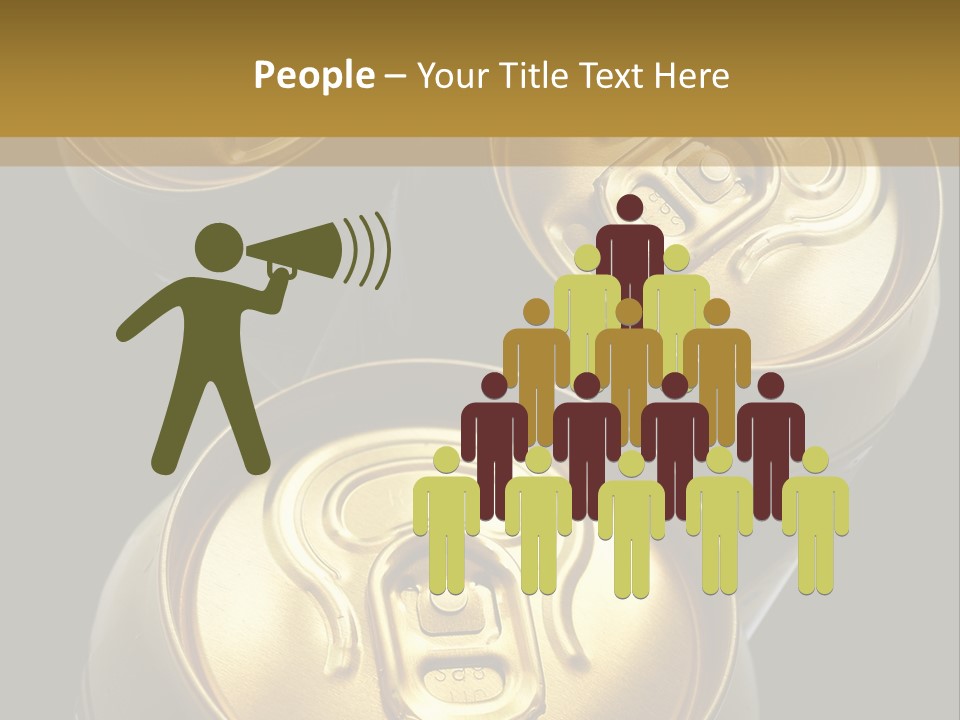 Stainless Battered Lager PowerPoint Template