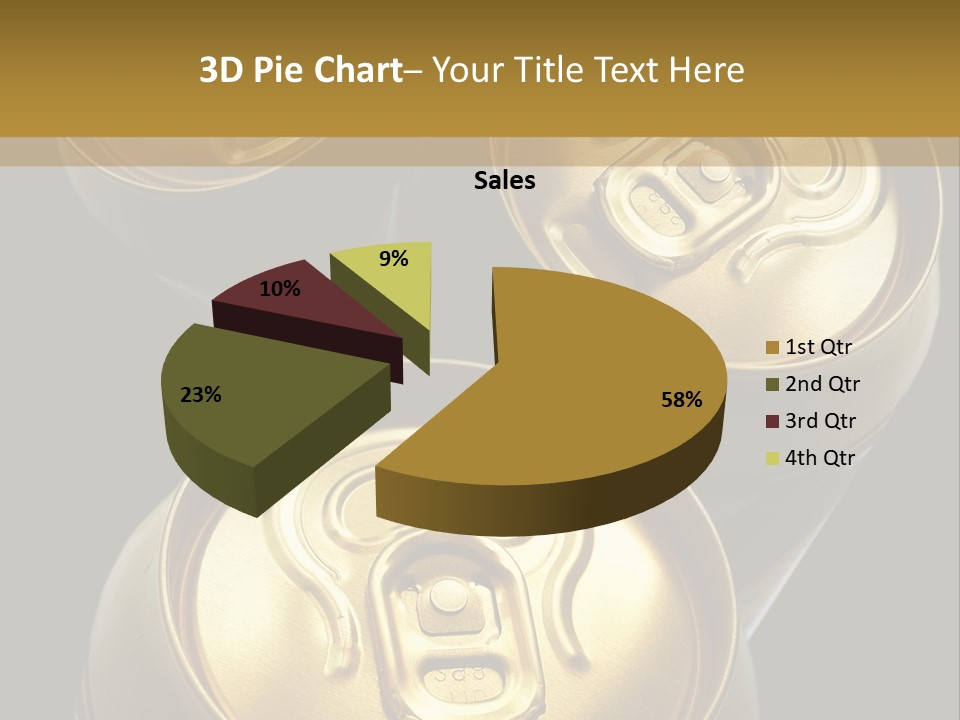 Stainless Battered Lager PowerPoint Template