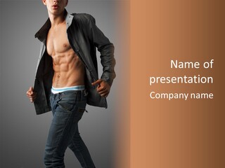 Hot Hip Muscles PowerPoint Template