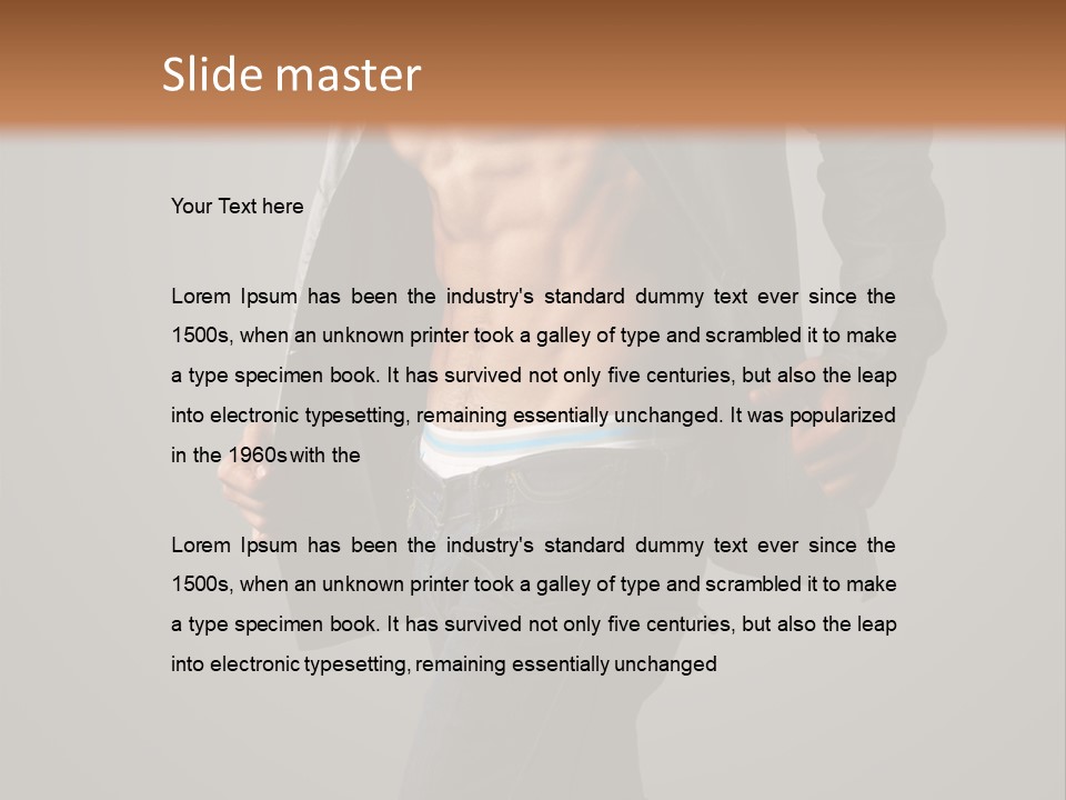 Hot Hip Muscles PowerPoint Template